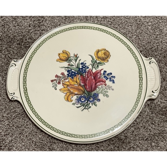 VILLEROY & BOCH OLD ABBEY WARE 1601 PORCELAIN FLORAL GENUA PLATTER - Picture 1 of 3